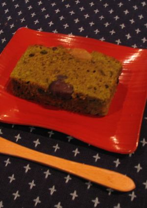 抹茶と甘納豆のパウンドケーキ-レシピのメイン写真