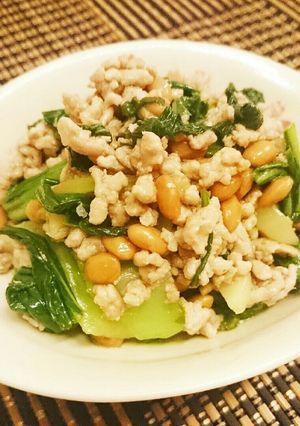 ✾チンゲン菜の納豆そぼろ炒め✾-レシピのメイン写真