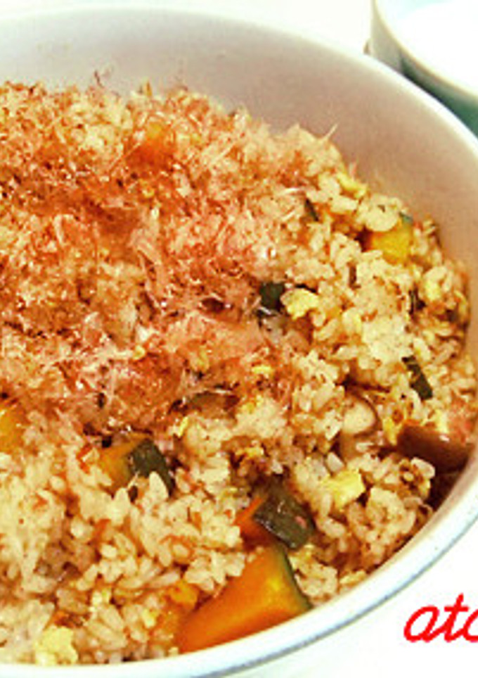かぼちゃと鰹節で和風炒飯-レシピのメイン写真