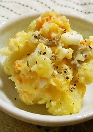 包丁もコンロもなし♡卵とポテトのサラダ-レシピのメイン写真