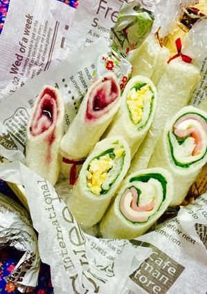 お弁当に♪おやつに♪くるくるロールサンド-レシピのメイン写真