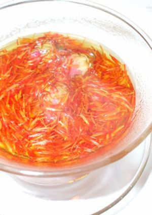 紅花薔薇茶♪生理痛に痛みを和らげます！-レシピのメイン写真
