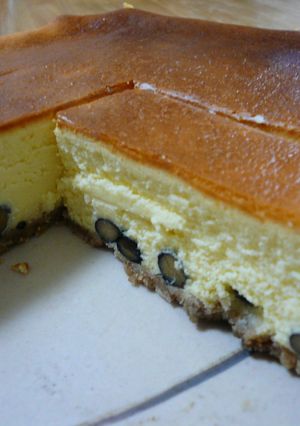 ニューヨークチーズケーキ　黒豆入り-レシピのメイン写真