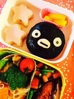 簡単!キャラ弁!スイカペンギン★-レシピのメイン写真