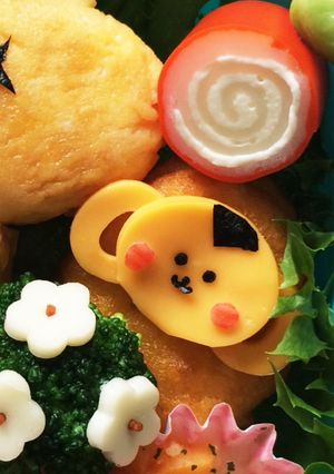 ❁キャラ弁おかず❁ナゲットサルさん❁-レシピのメイン写真
