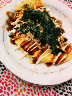 我が家の納豆オムレツ-レシピのメイン写真