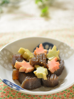 もみじ麩と蒟蒻で秋の煮物✿-レシピのメイン写真