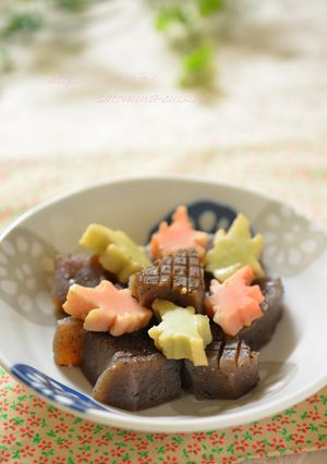もみじ麩と蒟蒻で秋の煮物✿-レシピのメイン写真