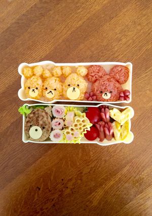 簡単♪キャラ弁♪くまのがっこう♪-レシピのメイン写真