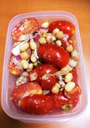 豆とトマトのマスタードマリネ-レシピのメイン写真