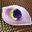 ラップで簡単♪二色のサツマイモ茶巾絞り