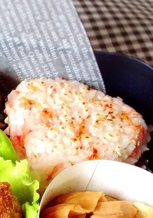 干しエビといりごまの焼きおにぎりん♬-レシピのメイン写真