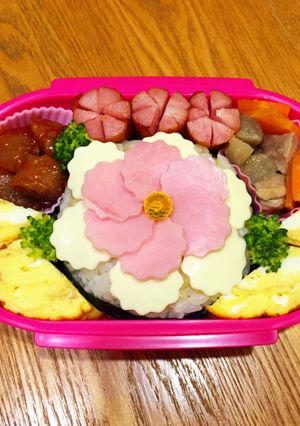 お花弁当-レシピのメイン写真