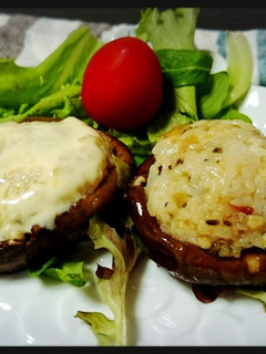 混ぜご飯のしいたけ焼き-レシピのメイン写真