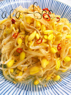 節約25円♡白だし+酢で豆モヤシの浅漬け-レシピのメイン写真