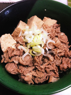 簡単!肉豆腐丼-レシピのメイン写真