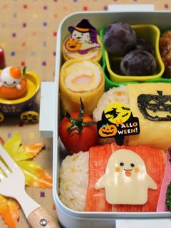 ハロウィン俵おにぎり弁当-レシピのメイン写真