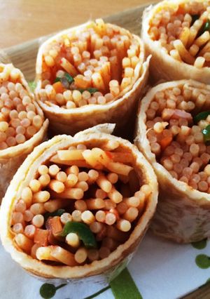 お弁当最適！『くるくる一口ナポリタン』-レシピのメイン写真