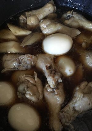 鶏手羽元肉と根菜の煮物-レシピのメイン写真