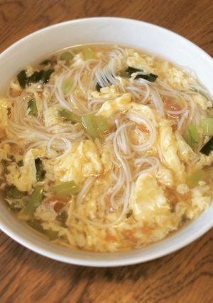 超簡単！梅と卵の餡掛けにゅうめん♡-レシピのメイン写真
