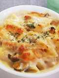 きのこたっぷりペンネのグラタン
