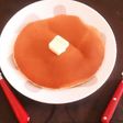 いちごシロップホットケーキ