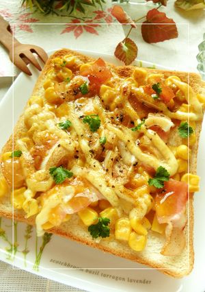 ベーコン×コーンのレモン紅茶トースト-レシピのメイン写真