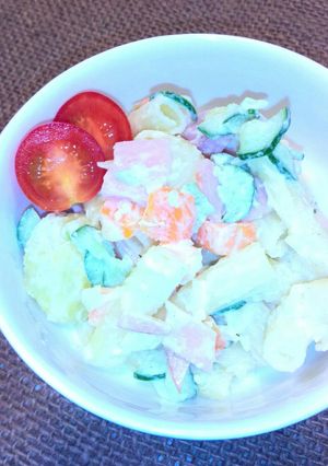 マカロニサラダ♥ポテトマヨでコク旨い✌-レシピのメイン写真