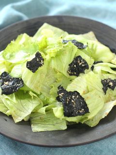 簡単♪レタスの磯風味サラダ-レシピのメイン写真