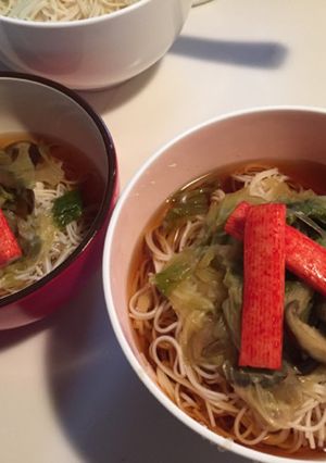 かんたん♪あったか温麺♡-レシピのメイン写真