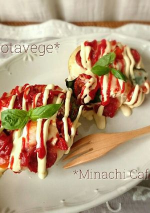 チーズたっぷりピザ風ポテベジ-レシピのメイン写真