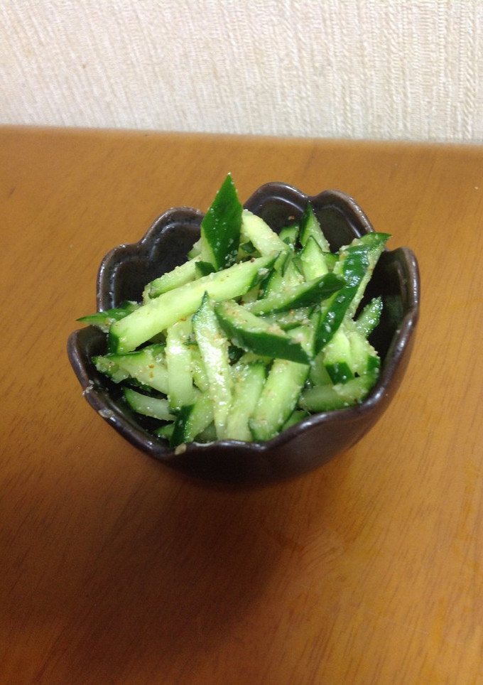 きゅうりとゴマの酢の物-レシピのメイン写真