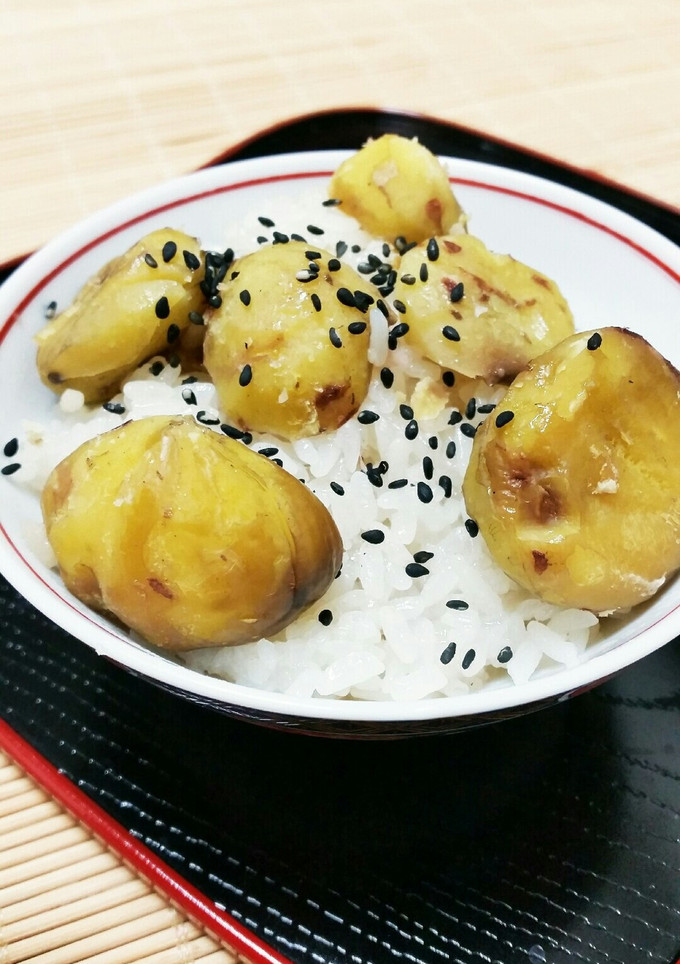 秋の味覚✨もち米でもちもちほくほく栗ご飯-レシピのメイン写真
