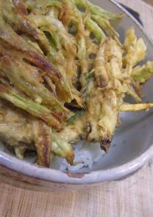 かます子と若牛蒡のかき揚げ丼-レシピのメイン写真