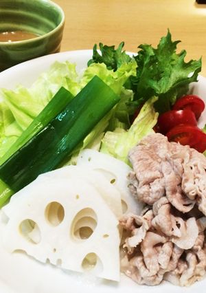 ハスと豚肉のボイルサラダ-レシピのメイン写真