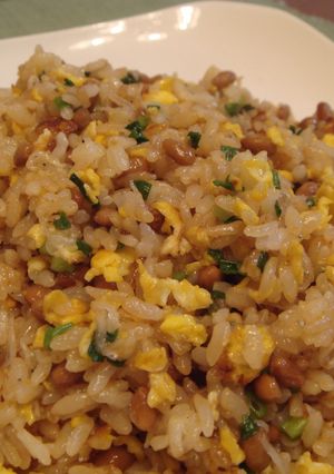 大葉にんにく醤油で納豆チャーハン-レシピのメイン写真