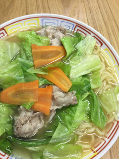 簡単・蒸し野菜をのせたラーメン-レシピのメイン写真