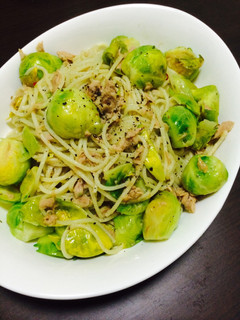 今が旬!!芽キャベツとツナのパスタ!!-レシピのメイン写真