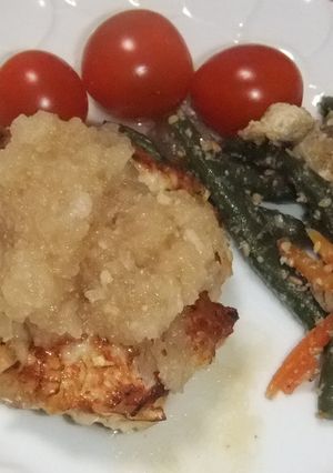 粉豆腐入りの旨味溢れるハンバーグ-レシピのメイン写真
