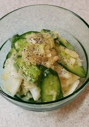 イカときゅうりのネギ塩まみれ♪-レシピのメイン写真