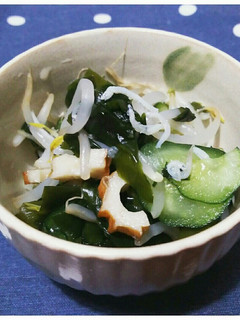 もやしとわかめの酢の物-レシピのメイン写真