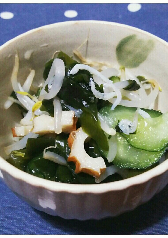 もやしとわかめの酢の物-レシピのメイン写真