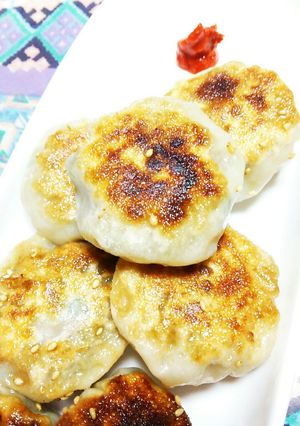 簡単☆餃子の皮で『ニラまんじゅう』！-レシピのメイン写真