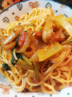 冷凍プチトマトソース旨みたっぷりパスタ♪-レシピのメイン写真