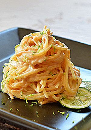 ねり胡麻マヨソースの前菜的スパゲティ-レシピのメイン写真