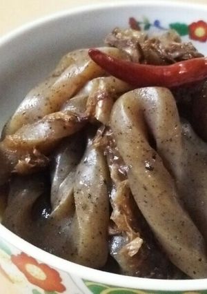 こんにゃくの鰹節煮♪-レシピのメイン写真