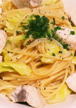 メカジキとキャベツの和風パスタ-レシピのメイン写真