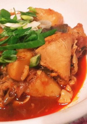 タッポックムタン(닭볶음탕)鶏炒めスープ-レシピのメイン写真