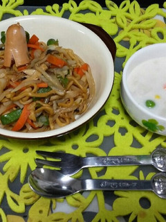 レンジDe 焼きソバ~っ❗❗❕❕-レシピのメイン写真