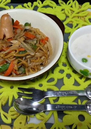 レンジDe 焼きソバ～っ❗❗❕❕-レシピのメイン写真